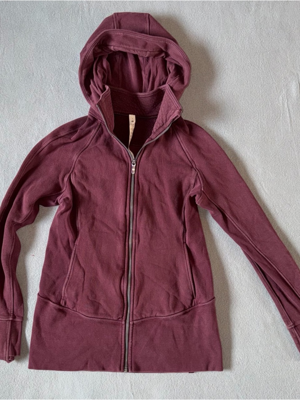 Lululemon Scuba Hoodie Full Zip Plum Burgundy Women’s Size 8